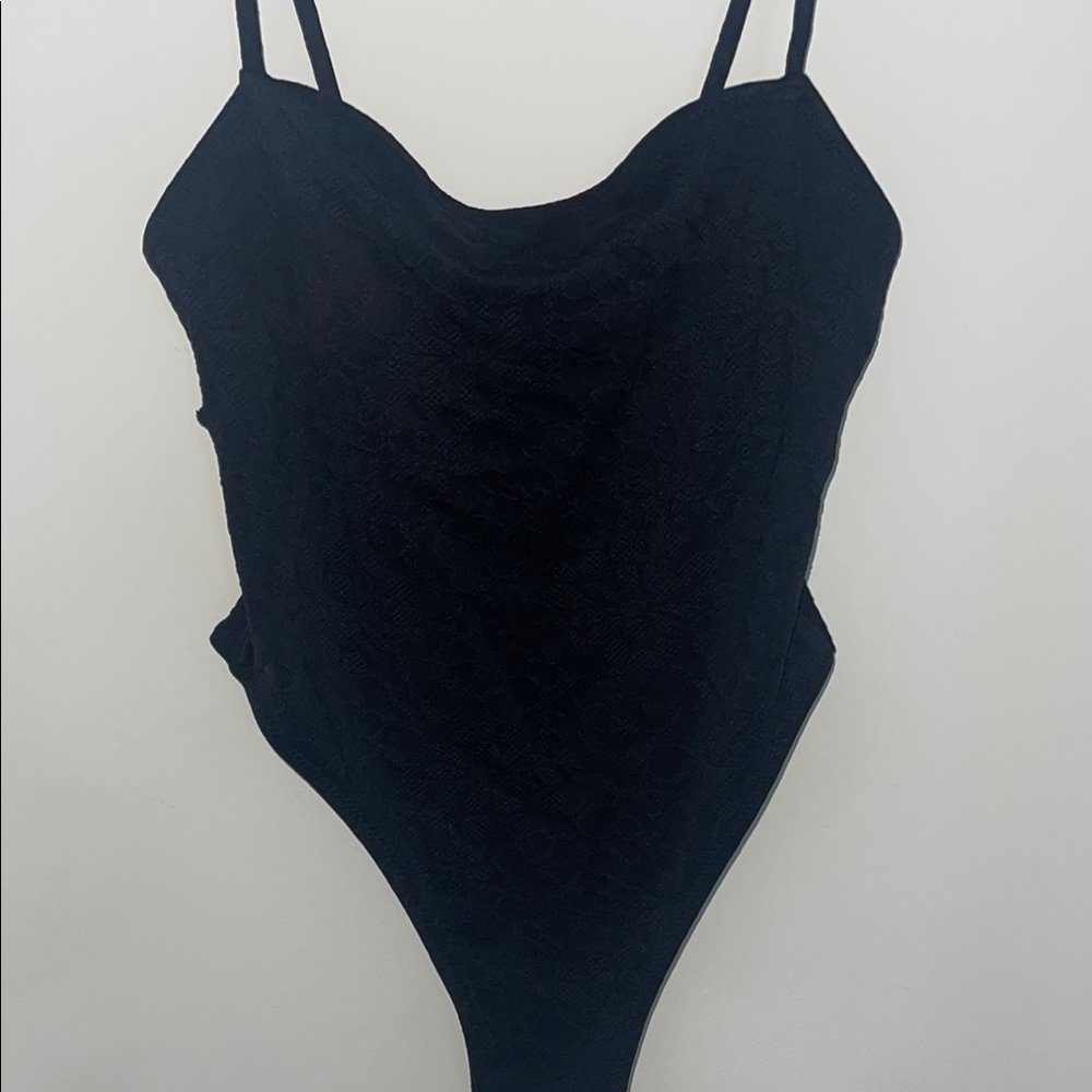 Chic Black Adjustable Swimsuit/Bodysuit